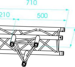 Prolyte X30D C017 3 way corner horizontal (apex up or down)